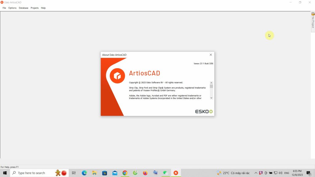 ArtiosCAD-Version-23-11-Build-3356